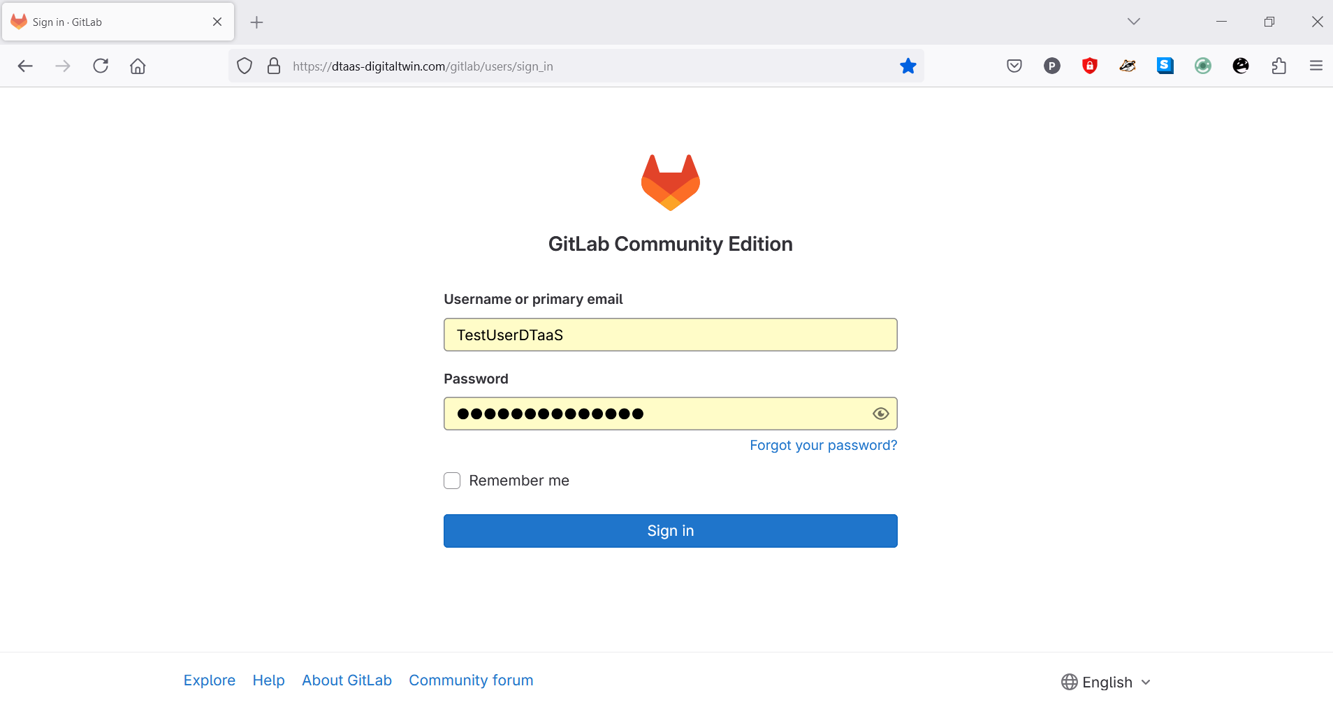 Gitlab Sign on