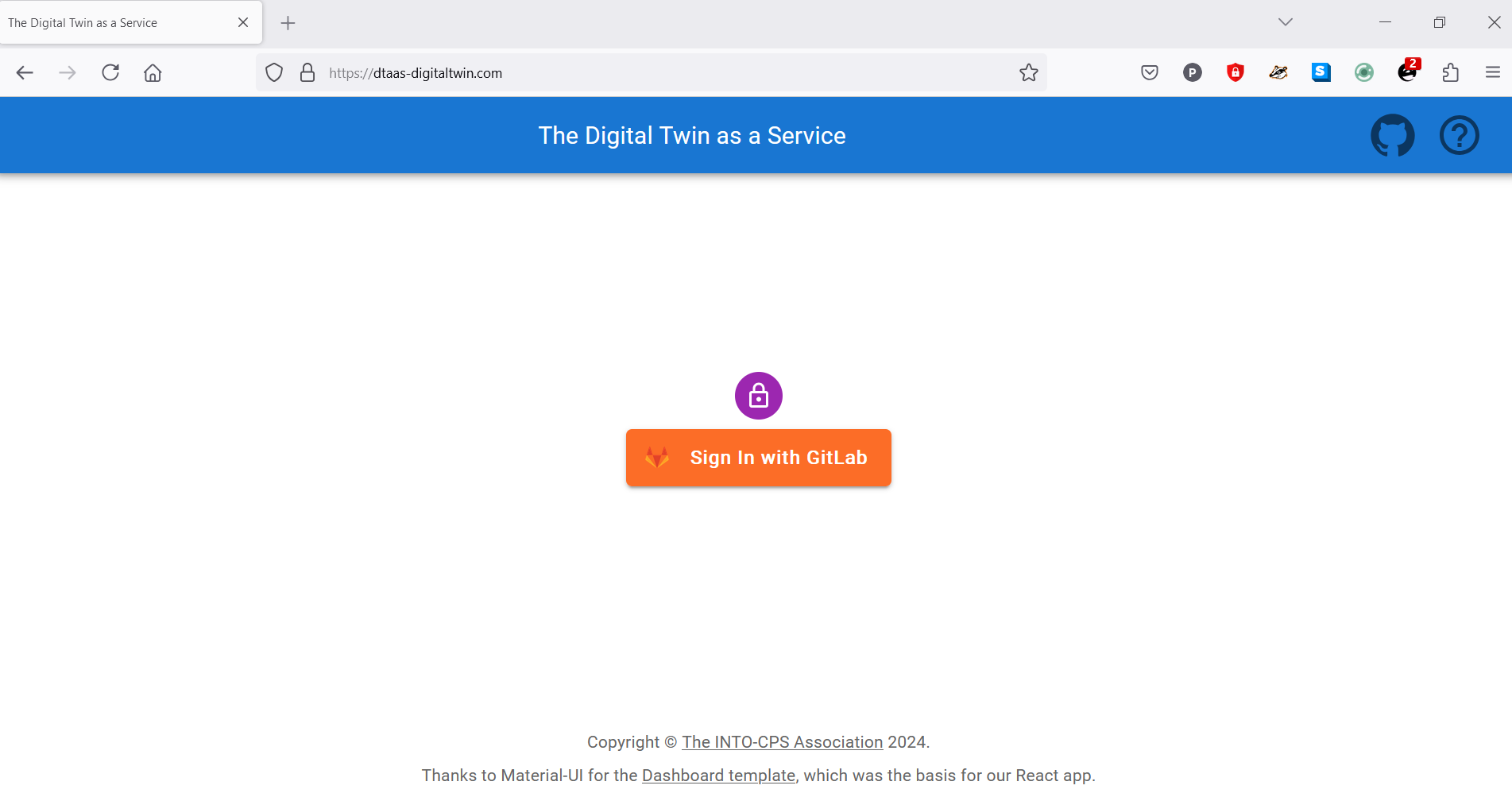 GitLab signin button