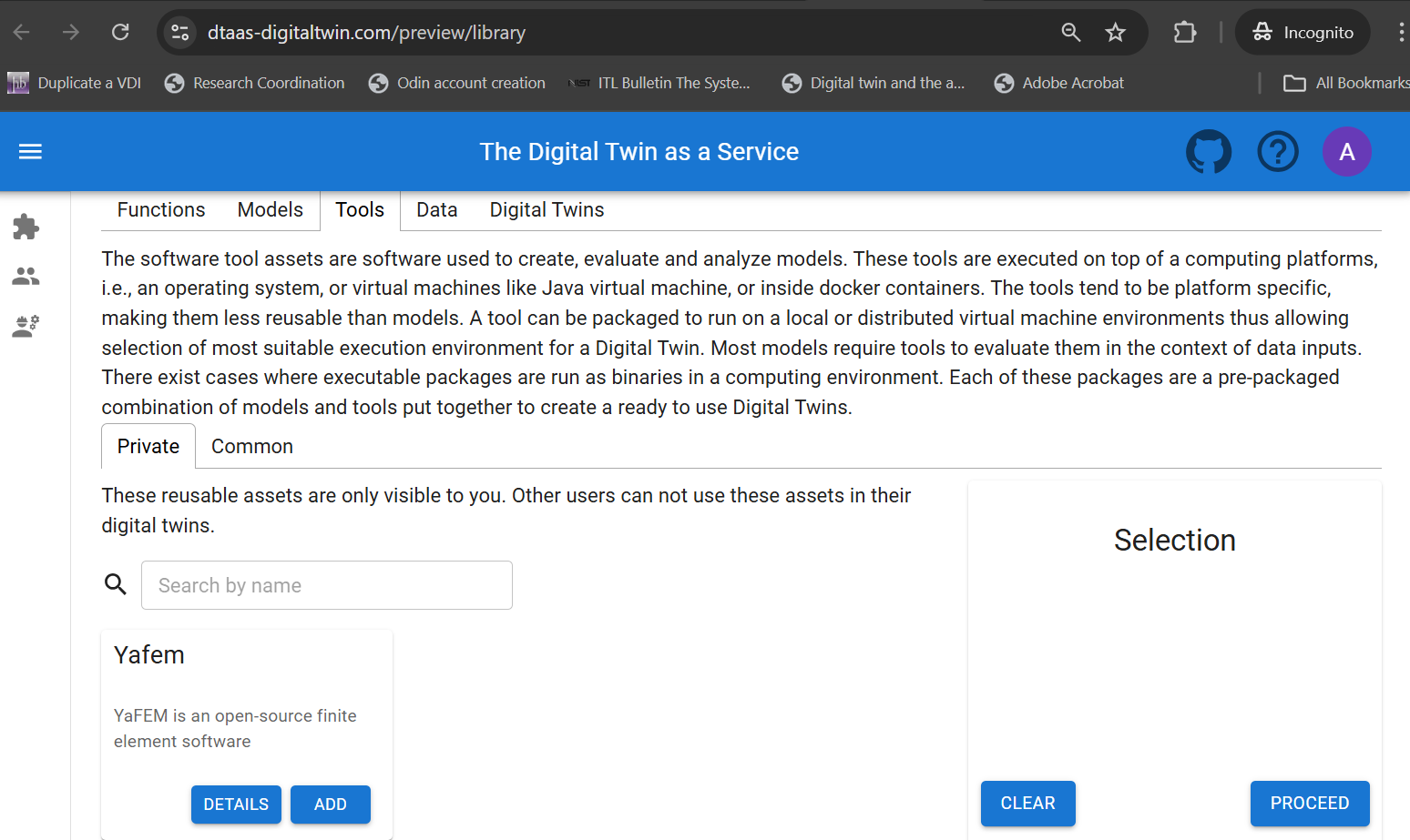 Library Preview Page