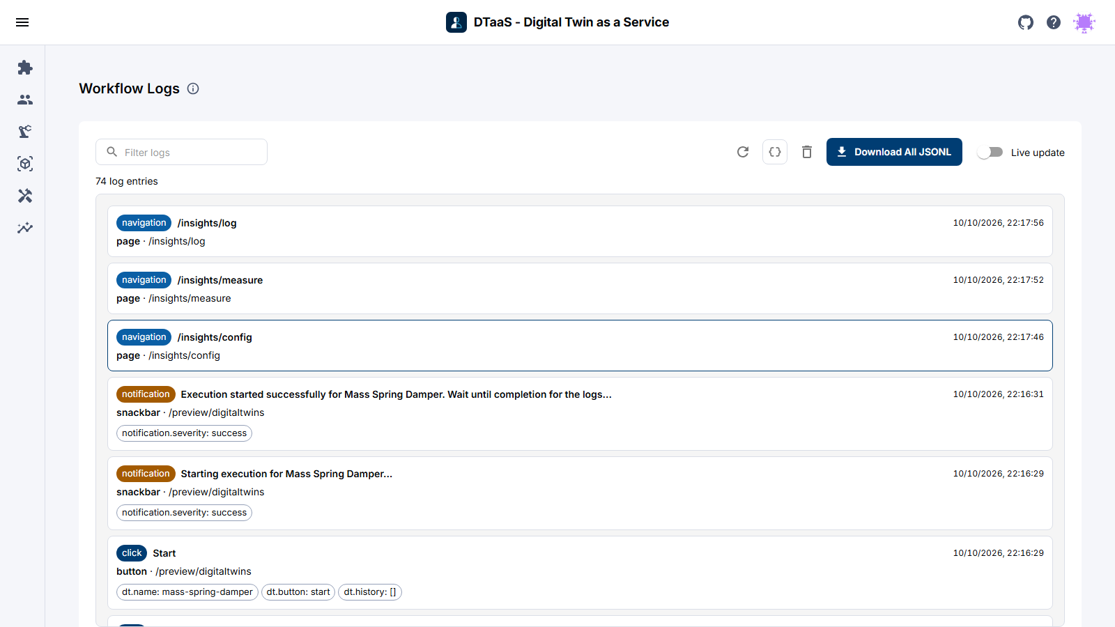 Workflow Logs