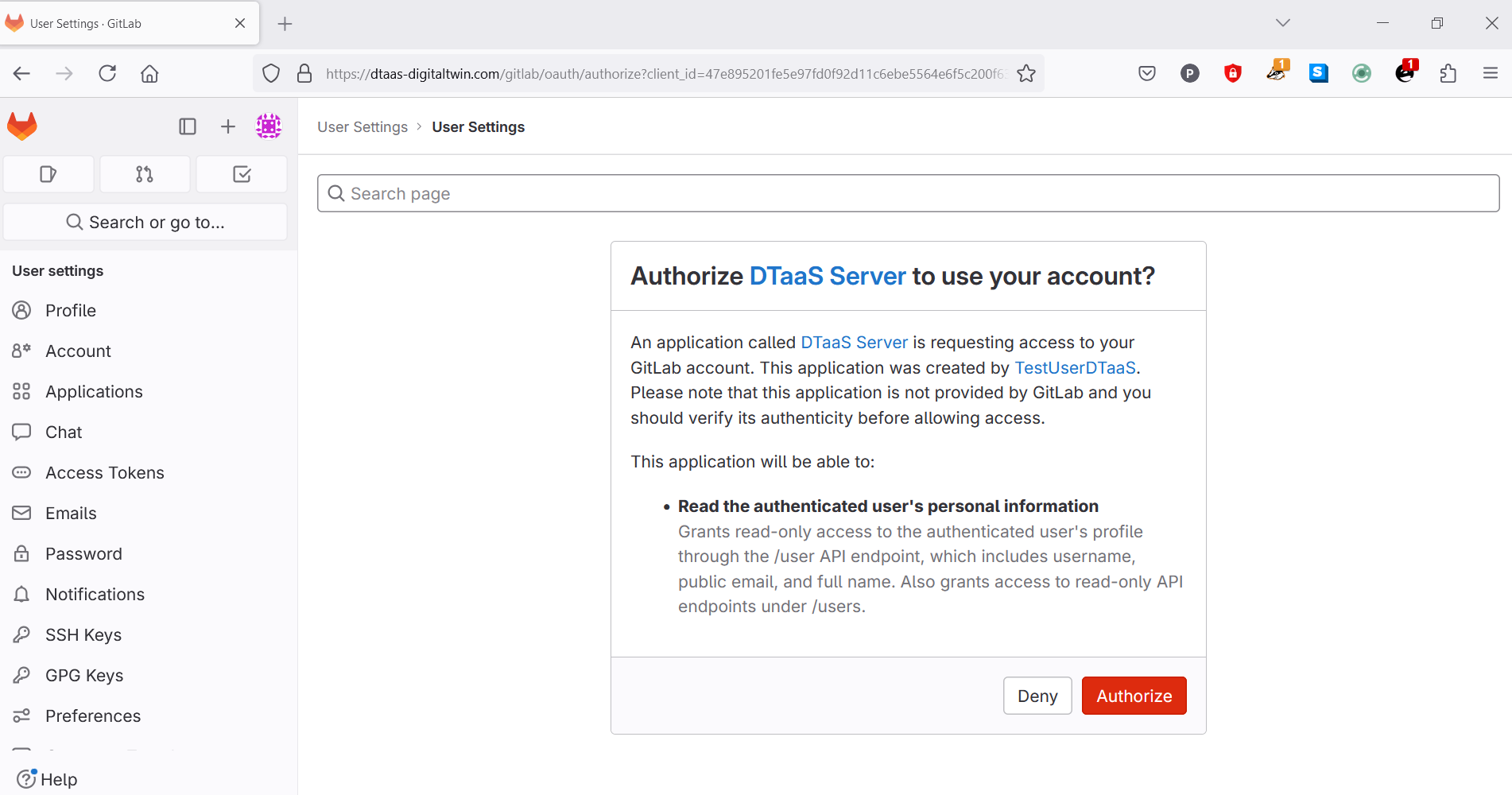 Server Auth Permission