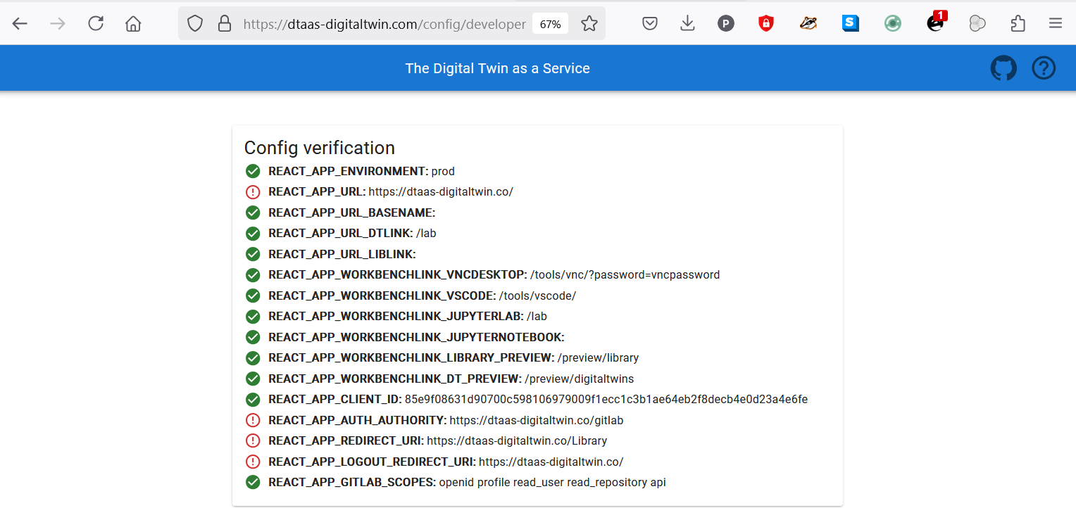 Incorrect client configuration