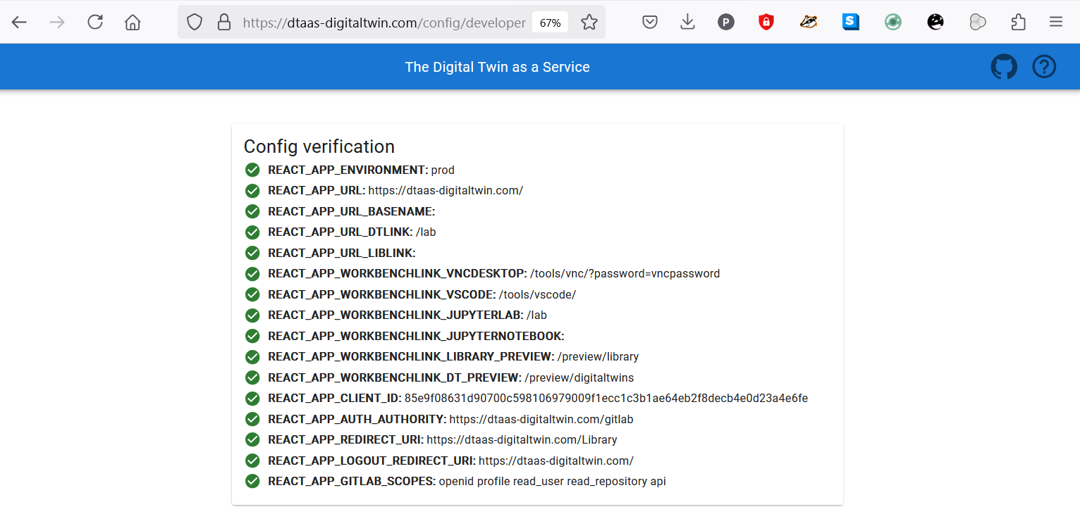 Correct client configuration