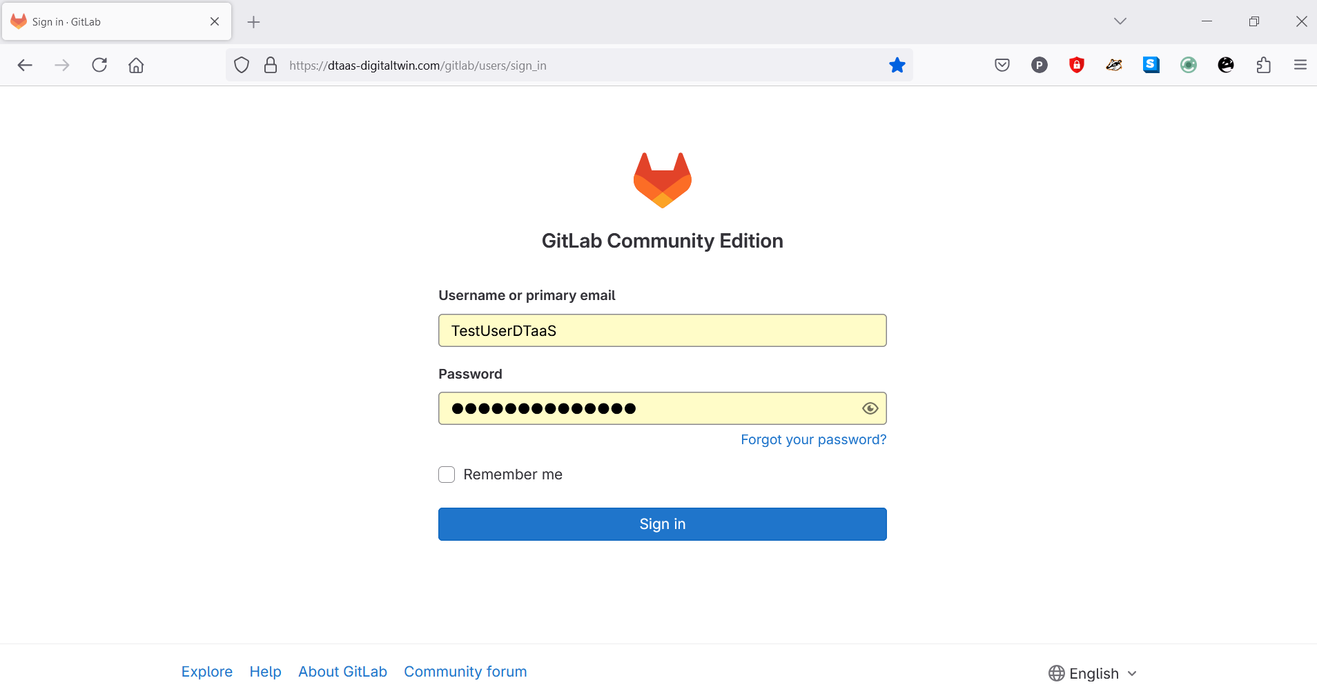 GitLab Sign on