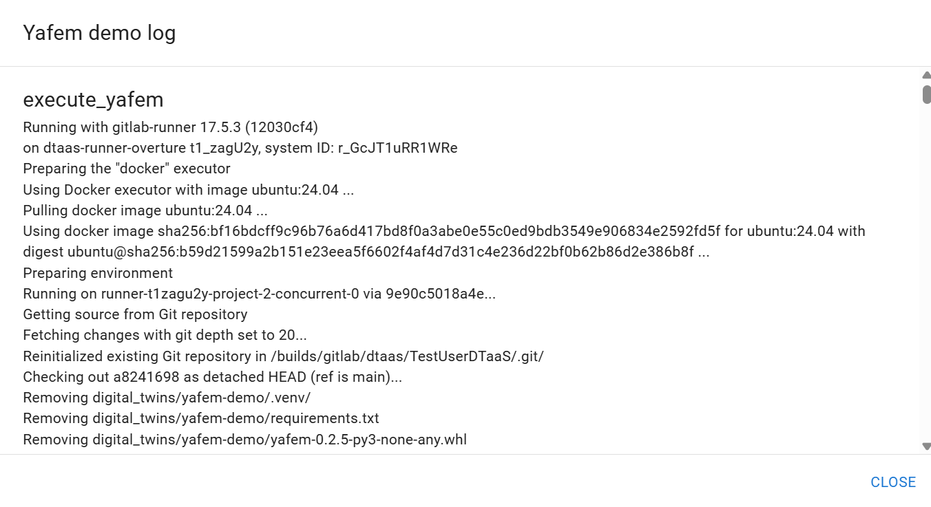 Digital Twin Execution Log