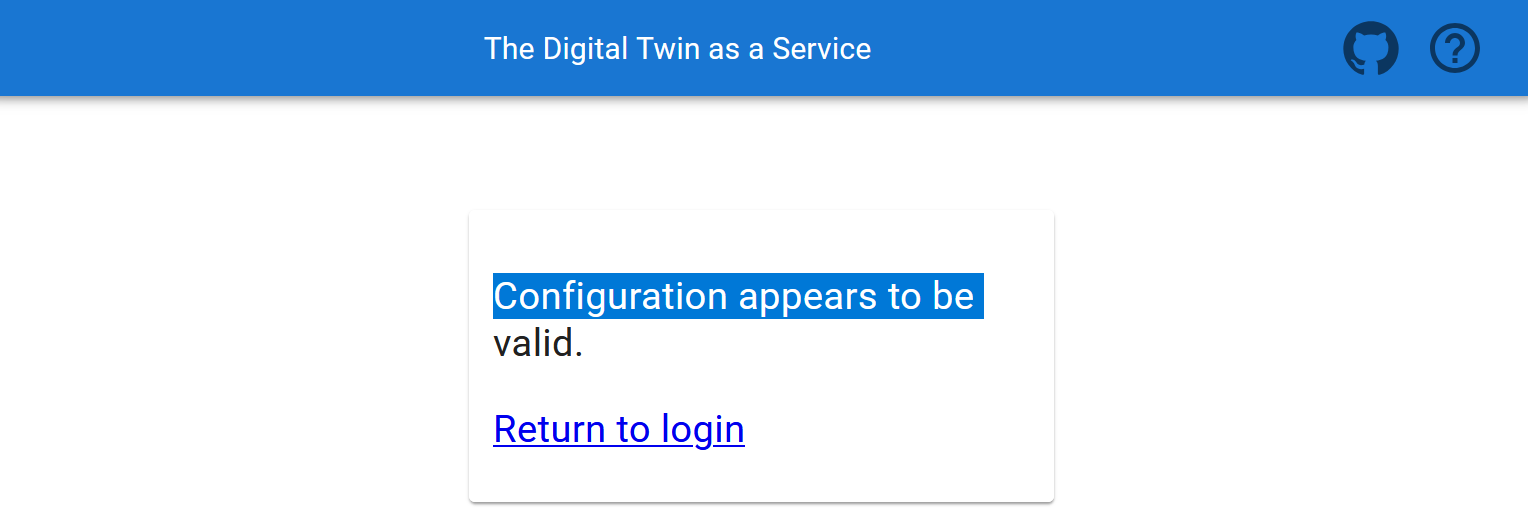 Configuration Check
